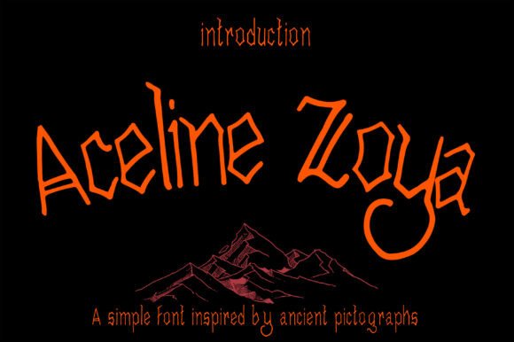 Aceline Zoya: A Bold, Eccentric Font with Ancient Flair