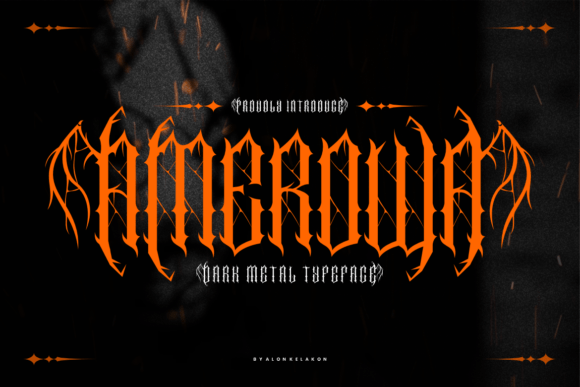 Amerowa: A Bold and Versatile Blackletter Font for Impactful Designs