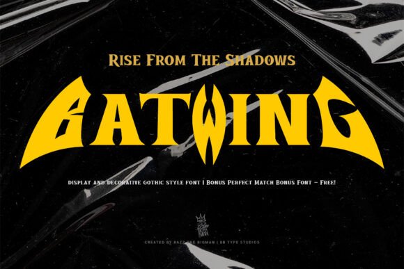 Bat Wing: A Gothic Typeface with Fierce Appeal