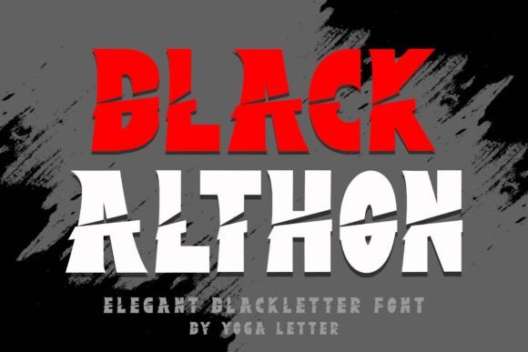 Black Althon: A Stylish Blackletter Font for Modern Design Needs