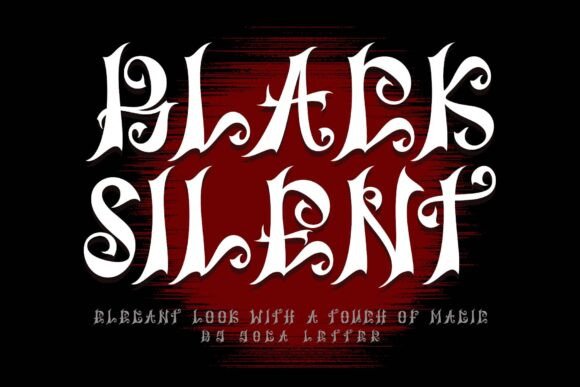 Black Silent: A Bold and Elegantly Crafted Blackletter Font for Modern Design