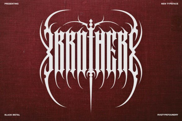 Brother Font: A Bold Choice for Dark and Aggressive Design Projects