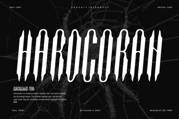Hardcoran: A Gothic Font with Modern Edge