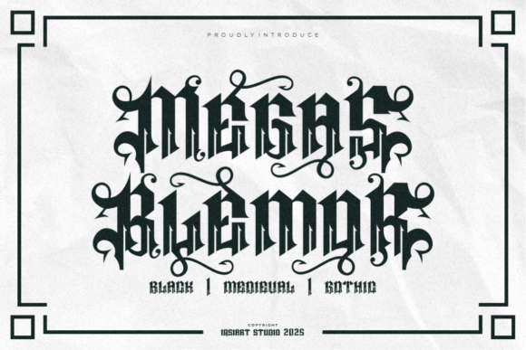 Megas Blemor: A Bold Blackletter Font with Medieval Elegance