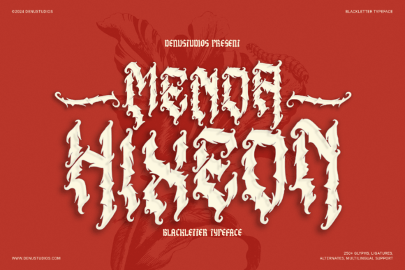 Menda Hixeon: A Blackletter Font for Timeless Design Projects