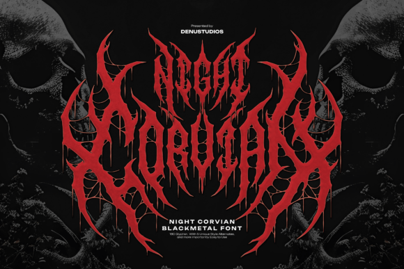 Night Corvian: A Font That Echoes the Abyss