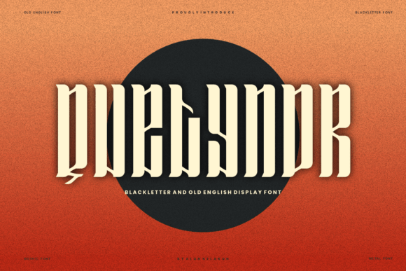 Quetynor: A Unique Blackletter Font with Practical Appeal