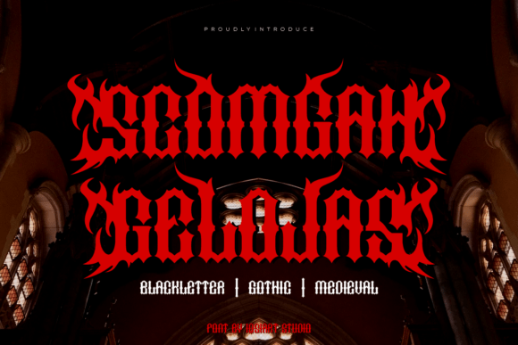 Scomgah Gelojas: A Fiery Font for Bold Designs