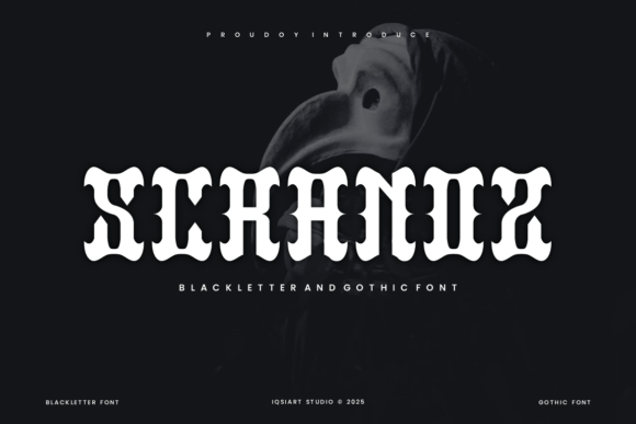 Scranoz: A Bold Typography Choice for Dark-Themed Branding and Creative Designs