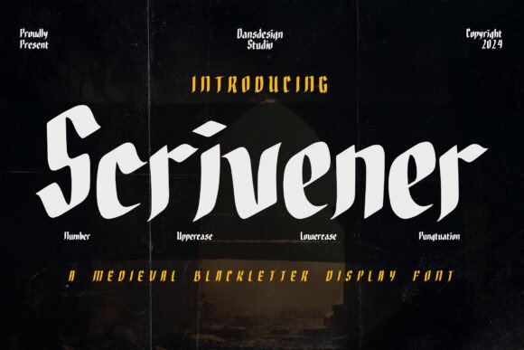 Scrivener: The Font That Brings Medieval Elegance to Modern Design
