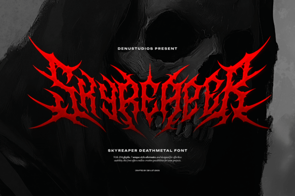 Skyreaper: The Razor-Sharp Font for Death Metal and Dark Designs