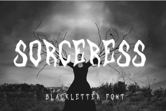 Sorceress Font: Eerie Elegance for Dark Design