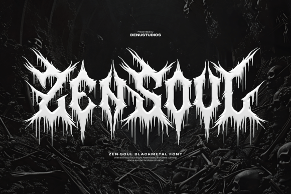 Zen Soul: A Font for Aggressive and Eerie Design Projects